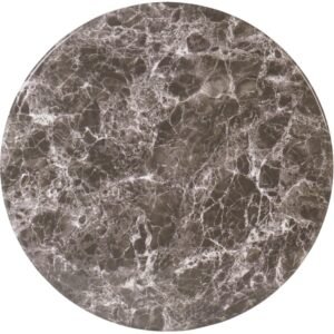 Seamless Round Table Top - Black Marble 30 inch