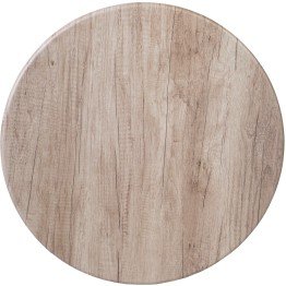 Seamless Round Table Top - Grey Wood 30 inch