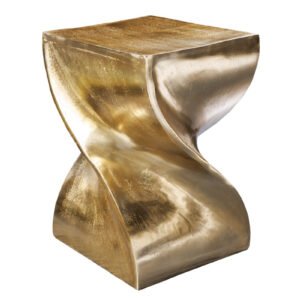 Twist Side Table 45cm Gold