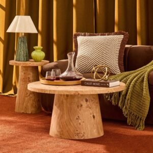 Talia Coffee Table - Light Burl Effect